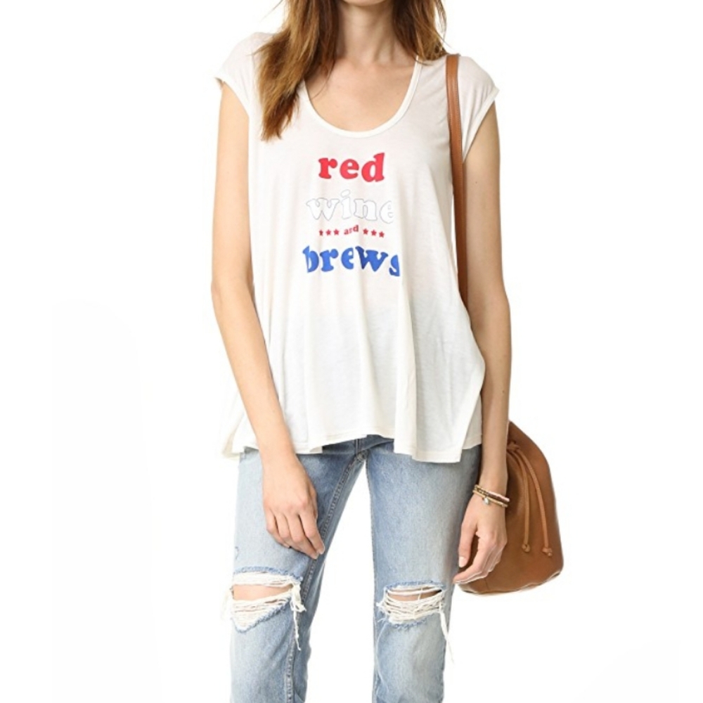 WILDFOX "Red Wine Brews" TunicTee Sz XS